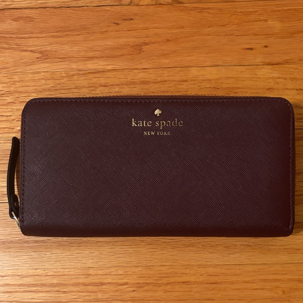 Kate Spade Burgundy Continental Wallet